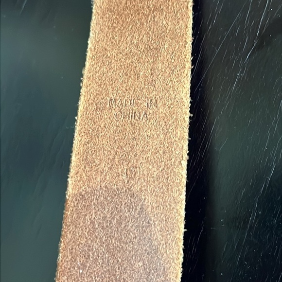 Brown Leather Belt with Silver Buckle - Picture 6 of 14